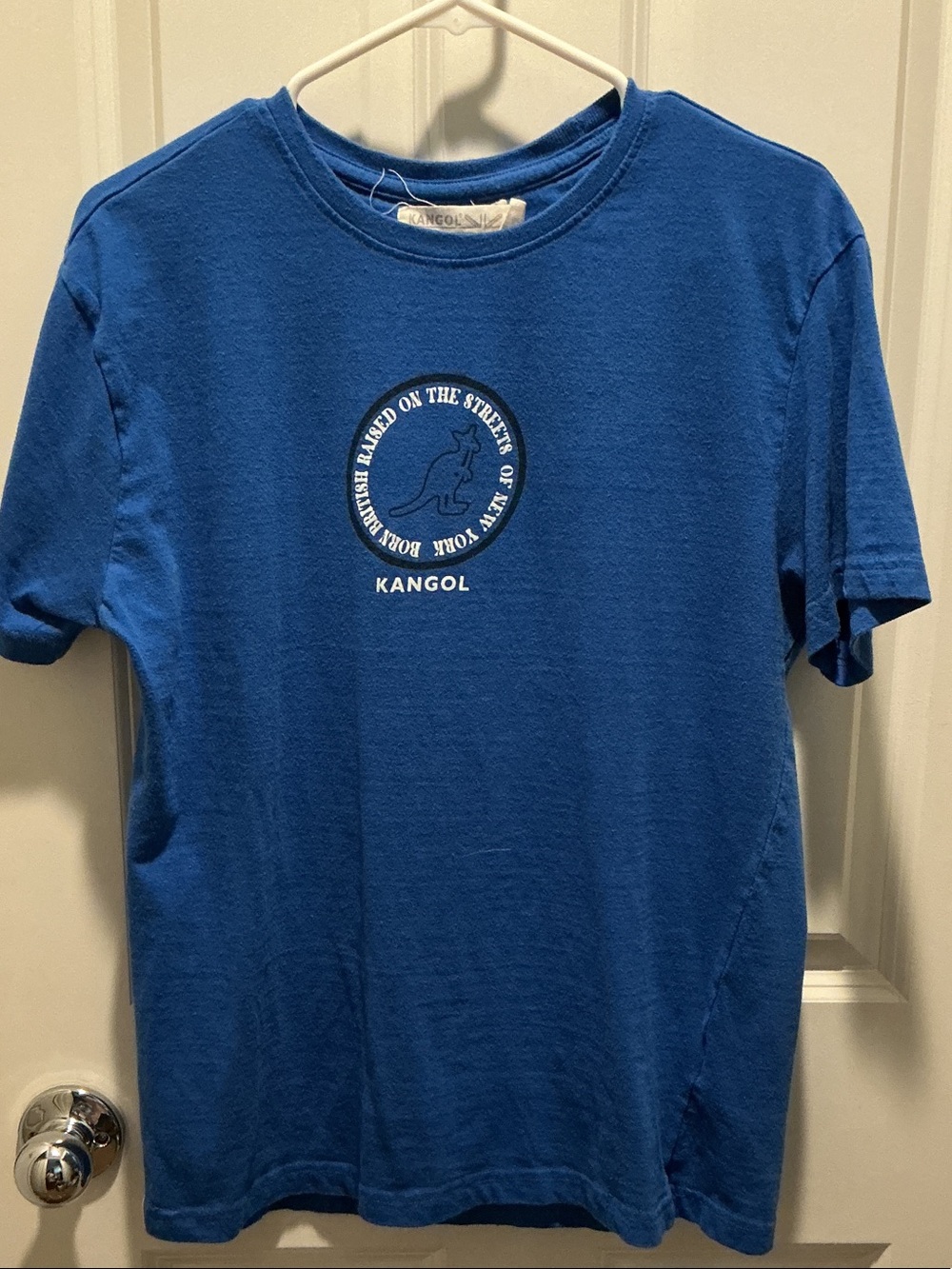Kangol Royal Blue Kangaroo Crest Crewneck Tee